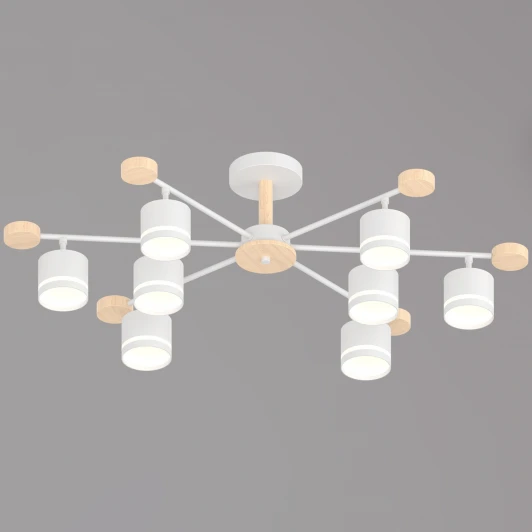 78730-0.3-08 GX53 WH+WOOD Потолочная люстра на штанге Reluce 78730-0.3-08 GX53 WH+WOOD