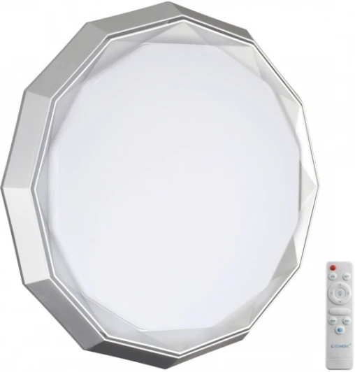 7671/DL Настенно-потолочный светильник Sonex Vaxin 7671/DL пластик/белый/хром LED 48Вт 3000-6000К пульт ДУ (регулировка яркости, 220V, круглые, IP43)