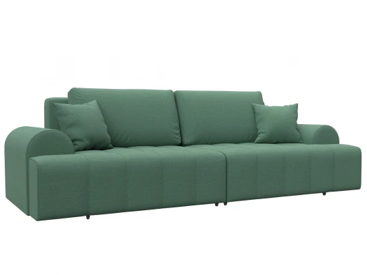 131113 Диван прямой Лига-080 (ДСП/Пластик/Рогожка/Зеленый) Лига Диванов 131113