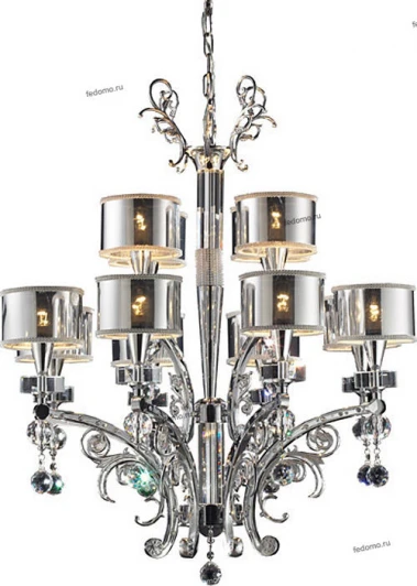 3086-8+4C хром Подвесная люстра N-Light 3086 3086-8+4C хром