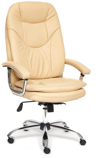 12901 Кресло SOFTY LUX кож/зам, бежевый, 36-34 Tetchair 12901