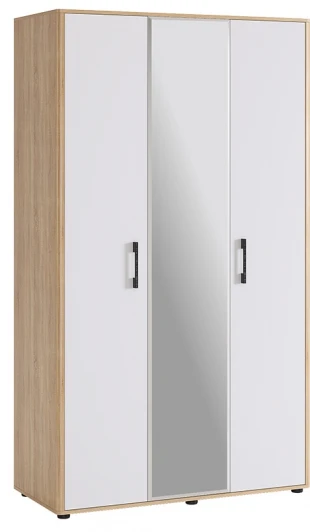 SMZ-10.1623 Зара Шкаф 3-створчатый 2 Mebelson (ЛДСП/Дуб сонома,Белый) арт.SMZ-10.1623