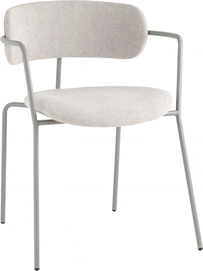 УТ000039182 Стул Дженни букле светло-серый каркас серый муар Stool Group (арт.УТ000039182)