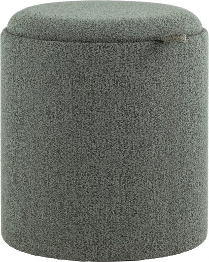 УТ000038729 Пуф-столик с ящиком Хюгге S букле темно-серый, Stool Group