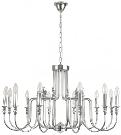 8317/12 Подвесная люстра Lumion Suana 8317/12 хром/металл E14 12*40W 220V (на цепи, подсвечник, свеча)