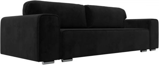 121016 Диван прямой Лига-029 (Черный/Велюр) Лига Диванов арт.121016