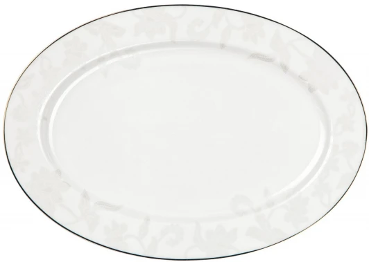 909 Блюдо овальное Белый лотос 31см. арт. 909 909 Royal Aurel