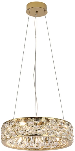 8532/40 C gold polished Подвесной светильник Newport 8530 8532/40 C gold polished (220V, на тросе, кольцо)