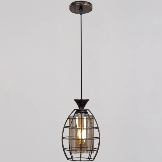 03525-0.9-01 BK+GD Подвесной светильник Reluce 03525-0.9-01 BK+GD (220V, на проводе)