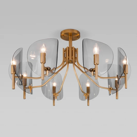 60135/8 латунь Потолочная люстра Eurosvet Rocco 60135/8 латунь