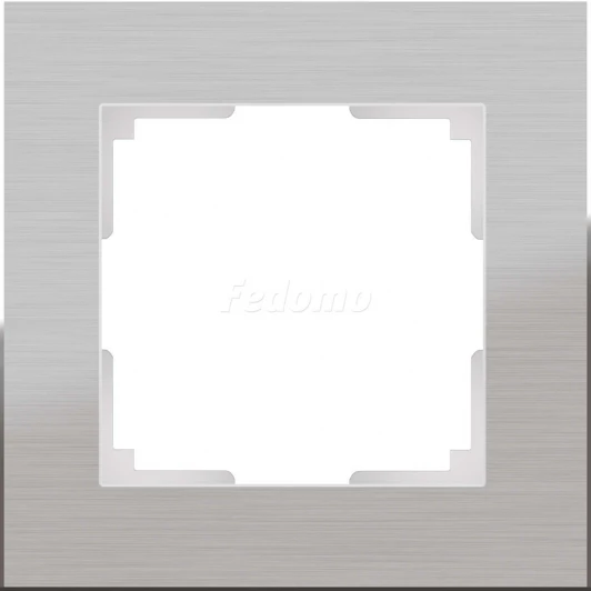 WL11-Frame-01 Рамка на 1 пост Werkel Aluminium, алюминий