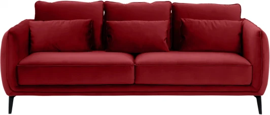 342362 Диван Amsterdam трехместный ОГОГО (арт.342362), (Ткань/Красный)