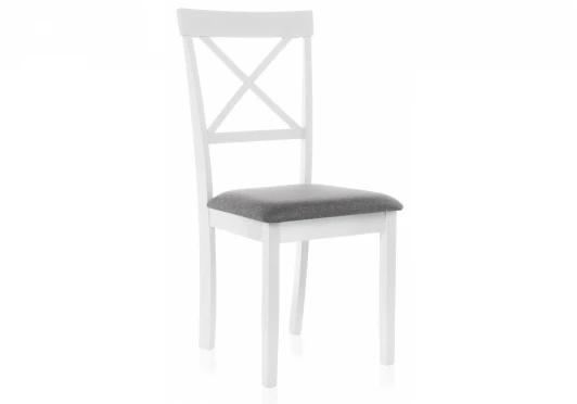 11006 Обеденный стул Woodville Shem white / light grey 11006