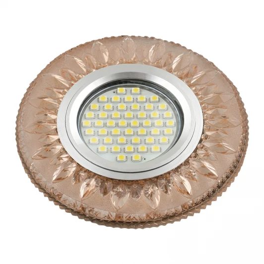 DLS-L141 GU5.3 GLASSY/LIGHT TEA Встраиваемый точечный светильник Fametto Luciole DLS-L141 GU5.3 GLASSY/LIGHT TEA
