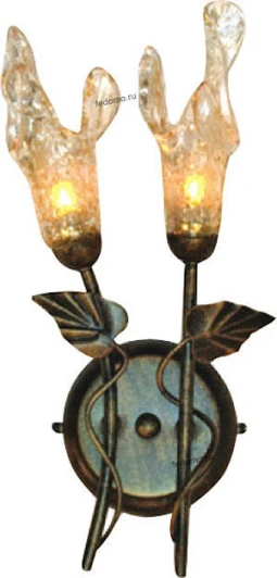 BX-0265/2 gold with clear red Бра N-Light BX-0265 BX-0265/2 gold with clear red