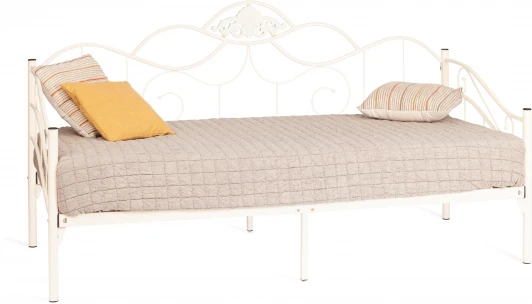 20108 Кровать Tetchair Federica (Дерево гевея,Металл/Белый) 20108