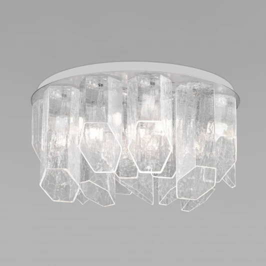 381/10 Потолочная люстра Wi-Fi Bogate's Iceberg 381/10 (220V, управление смартфоном, голосовое управление, умный дом - Minimir Home, Алиса, Маруся, Салют, круглые)