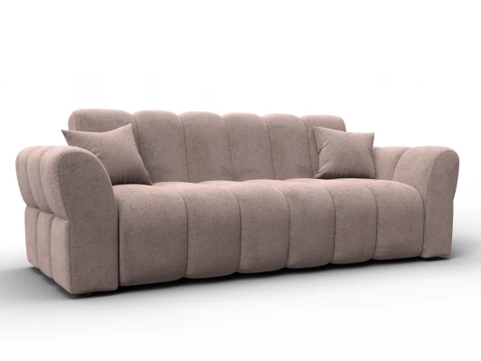 136692 Диван-книжка Лига-111 (ДСП,ЛДСП,Велюр/Бежевый) Лига Диванов 136692