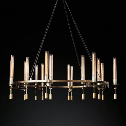 40.1552 Подвесная люстра Rh Fontanelle Round Chandelier 16 ImperiumLoft 40,1552 (74975-22)