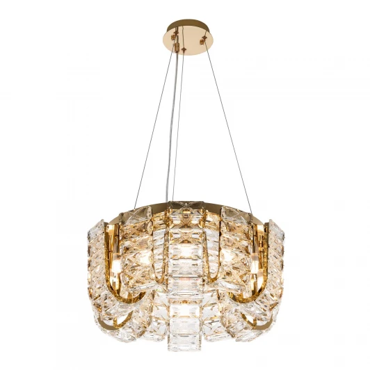 ML.755.12 GD Подвесная люстра хрустальная Modelux MODELUX ML.755.12 GD
