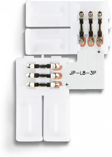 GS6601 Соединитель угловой L для светодиодной ленты Ambrella Illumination GS6601 2835 12/24V (3 конт.)