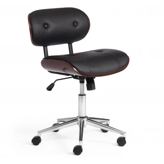 14378 Кресло CRAFT орех, кож/зам черный