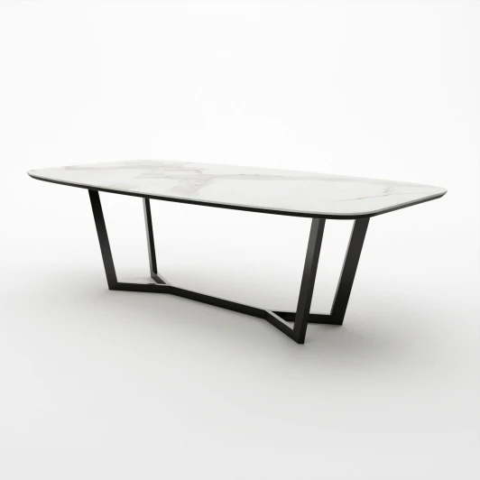 14304 Стол Top Concept овальный Mercedes 180, керамика белая