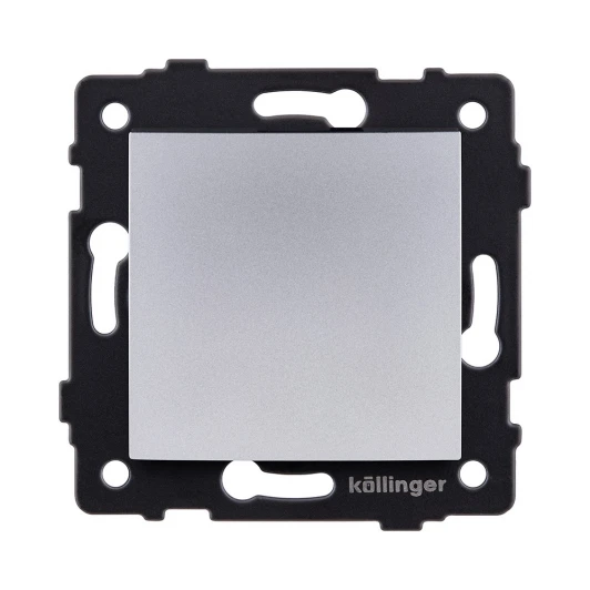 REA-R-003GY Выключатель 1-клавишный проходной 10А/250В изогнутый, серый Kollinger REA-R-003GY для Aspekt, Eleganz, Reflex