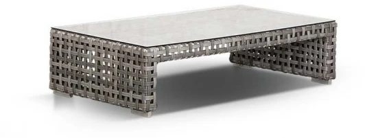 A096D1-1 "Тито" журнальный столик из искусственного ротанга, цвет серый 4SIS арт.УТ-00007394