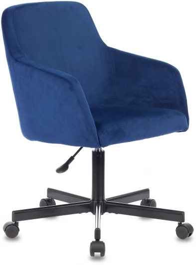 CH-380M/17SAPPHIRE Кресло Бюрократ CH-380M сапфировый Italia 17 крестовина металл черный