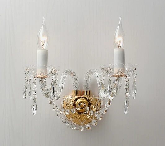 1735-2W Бра Favourite Monreal 1735-2W (220V, хрусталь, подвески, подсвечник, свеча)