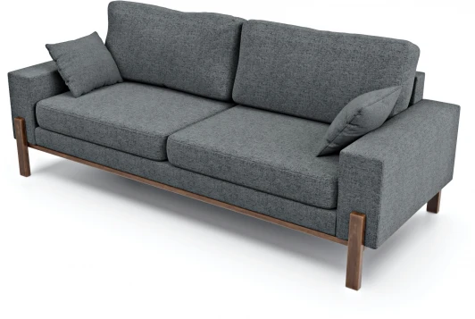 211060 Диван Arsko прямой Хангель рогожка графитовая