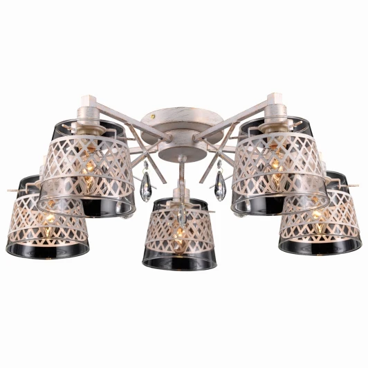 Lyon 75084-5C IVORY GOLD Потолочная люстра Natali Kovaltseva Lyon 75084-5C IVORY GOLD