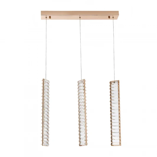 MS.88909.3 GD Подвесной светильник светодиодный хрустальный Modelux MODESTYLE MS.88909.3 GD