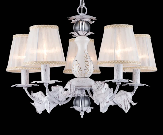 LADY 70043-5C WHITE GOLD Подвесная люстра Natali Kovaltseva Lady 70043-5C WHITE GOLD