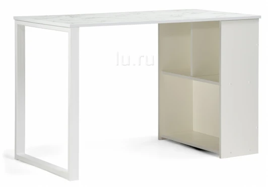474471 Письменный стол Битти Лофт сантия / белый матовый