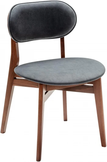 400017103h Стул Rasmus  Diag grey/т.орех R-Home арт.400017103h