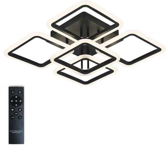 HIGH-TECH LED LAMPS 82022 BLACK Потолочная люстра Natali Kovaltseva Spektr HIGH-TECH LED LAMPS 82022 BLACK