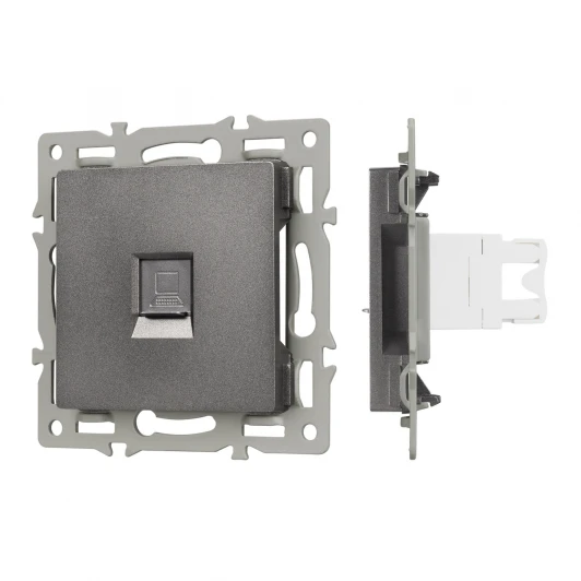 045335 Механизм компьютерной розетки SCT-MPC1-PL-GR (RJ-45, CAT6) (Arlight) 045335
