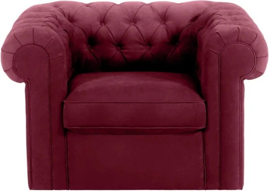 339870 Кресло Chesterfield ОГОГО (арт.339870), (Ткань/Красный)