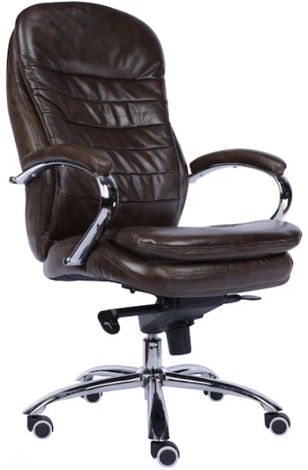 EC-330 Leather Brown Компьютерное кресло для руководителя Valencia M кожа коричневый