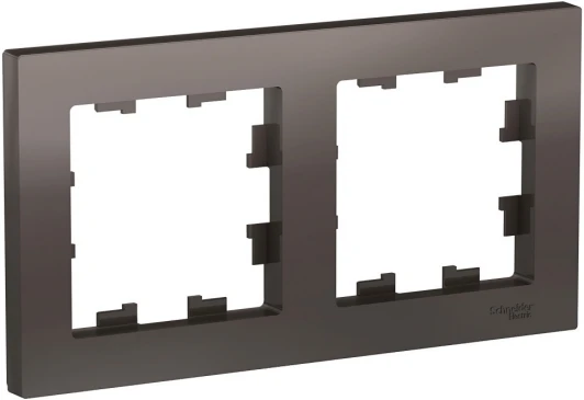 ATN000602 Рамка на 2 поста (мокко) Systeme Electric AtlasDesign ATN000602