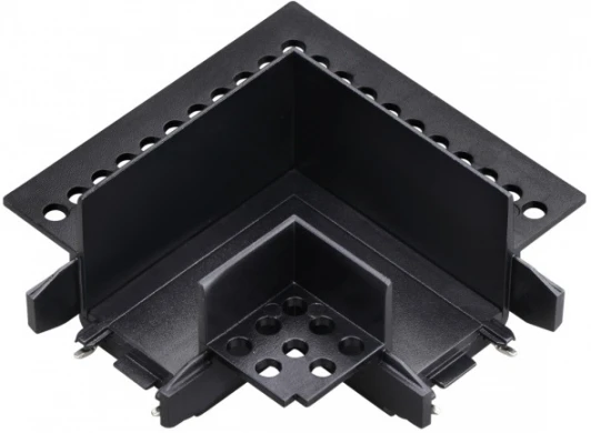 135280 Соединитель «L» токопроводящий для шинопровода в ГКЛ (для арт.135197; 135199) 48V Novotech Smal 135280 черный