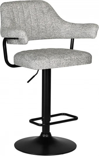 LM-5019_B-M_CT-LEO04 Стул барный DOBRIN CHARLY BLACK (светло-серый твид (LEO04))