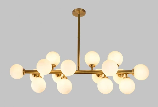 F1624-10 Потолочная люстра на штанге Alfa Light F1624-10 (220V, шарики, молекулы)