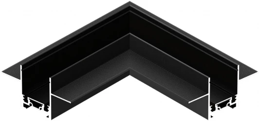 ST069.409.10 Угол-соединитель "потолок-потолок" для встраиваемого шинопровода ST Luce Skyflat ST069.409.10 Черный