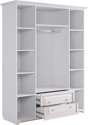 SMB-18.1651 Белла Шкаф 4-створчатый Mebelson (ЛДСП,МДФ,ПВХ/Белый) арт.SMB-18.1651