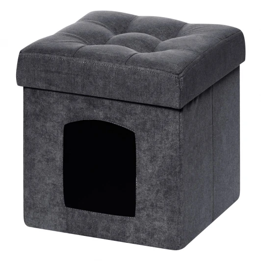 13639 Пуфик Dreambag складной Для Животных Графит Велюр 13639