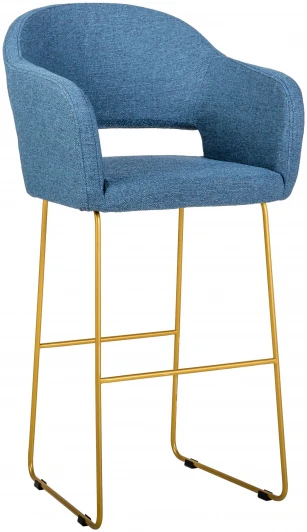 4101188h_БлюАртЗолот_ПБ Стул R-Home полубар Oscar БлюАрт/ЛинкЗолот