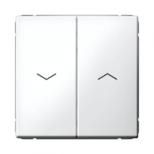 GAL000119 Выключатель жалюзи двухклавишный (белый) Systeme Electric GAL000119